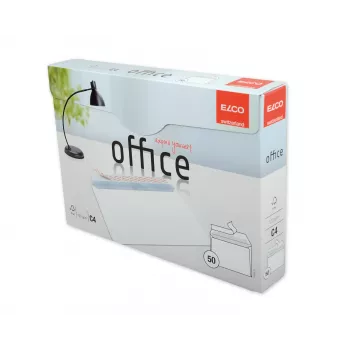 ELCO Office vokas C4 (229 x 324 mm), be langelio, su lipnia juostele, 120 g/m², balta, 50 vnt. (74538.12)