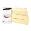 ELCO Color vokas C5/6 (114 x 229 mm), be langelio, su lipnia juostele, 100 g/m², kreminė (chamois), 25 vnt. (74617.41)