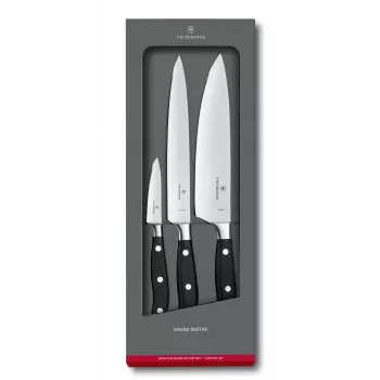 Victorinox Grand Maître 3 dalių mėsinis peilių rinkinys, juodas
