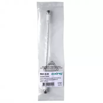 AXING MAK 20-80 F-Type Coaxial Patch Cable 0.2 m White
