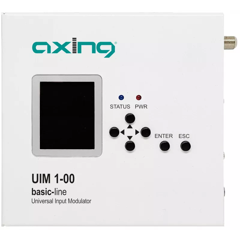 AXING UIM 1-00 Universal Input Modulator HDMI CVBS YPbPr to RF DVB-T/C
