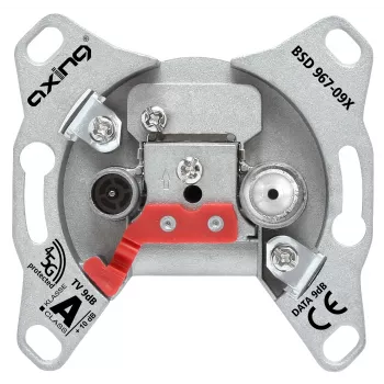 AXING BSD 967-09X Multimedijos abonentinė rozetė 9dB 5-1800MHz DOCSIS 3.1/4.0