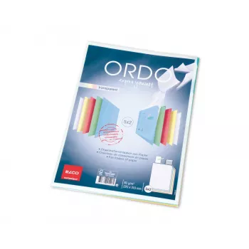 ELCO Ordo Transparent dokumentų aplankas A4, 220 x 310 mm, 80 g/m², įvairių spalvų, 10 vnt. (73696.00)