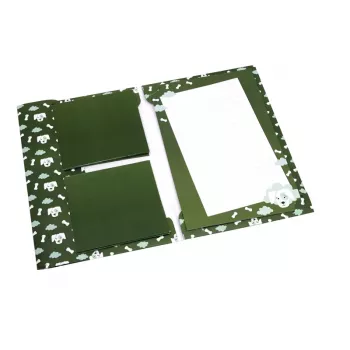 Artoz Papier Laiškų Popierius su Vokais Šuns Motyvas Alyvinė Žalia apytiksl. DIN A5 80 g/m² 1 Pakuotė