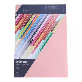 Artoz Papier Mosaic Rašomasis Popierius Rožinis A4 90 g/m² 25 Lapų