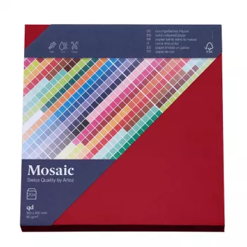 Artoz Papier Mosaic Square Envelopes Wine Red Wet Adhesive 20 Pieces (9445420-487)