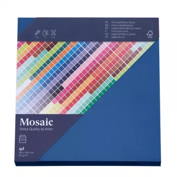 Artoz Papier Mosaic Square Envelopes Navy Blue Gummed 20 pcs