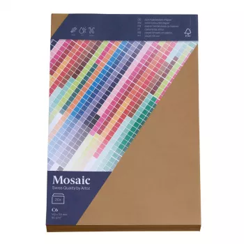Artoz Papier Mosaic vokai DIN C6 be langelio, natūralūs, šlapio klijavimo, 20 vnt.