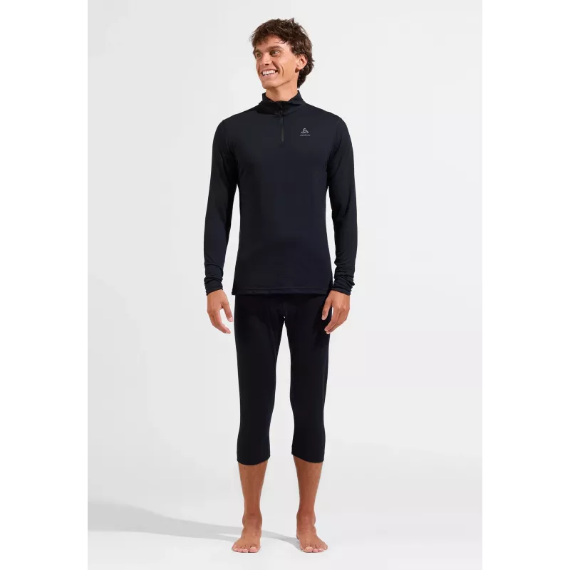 Odlo Merino 200 BL Top Turtle Neck LS Half Zip - Juoda, Dydis M