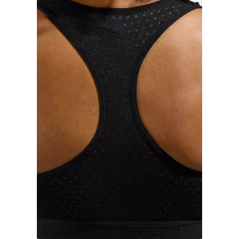 Odlo Ascent PW Medium Sport Bra - Juoda