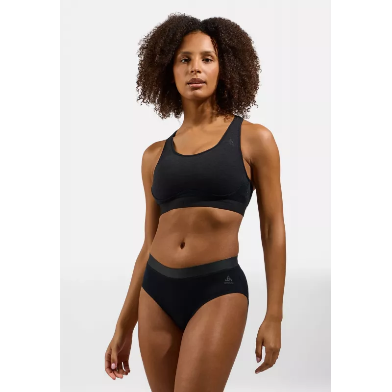Odlo Ascent PW Medium Sport Bra - Juoda