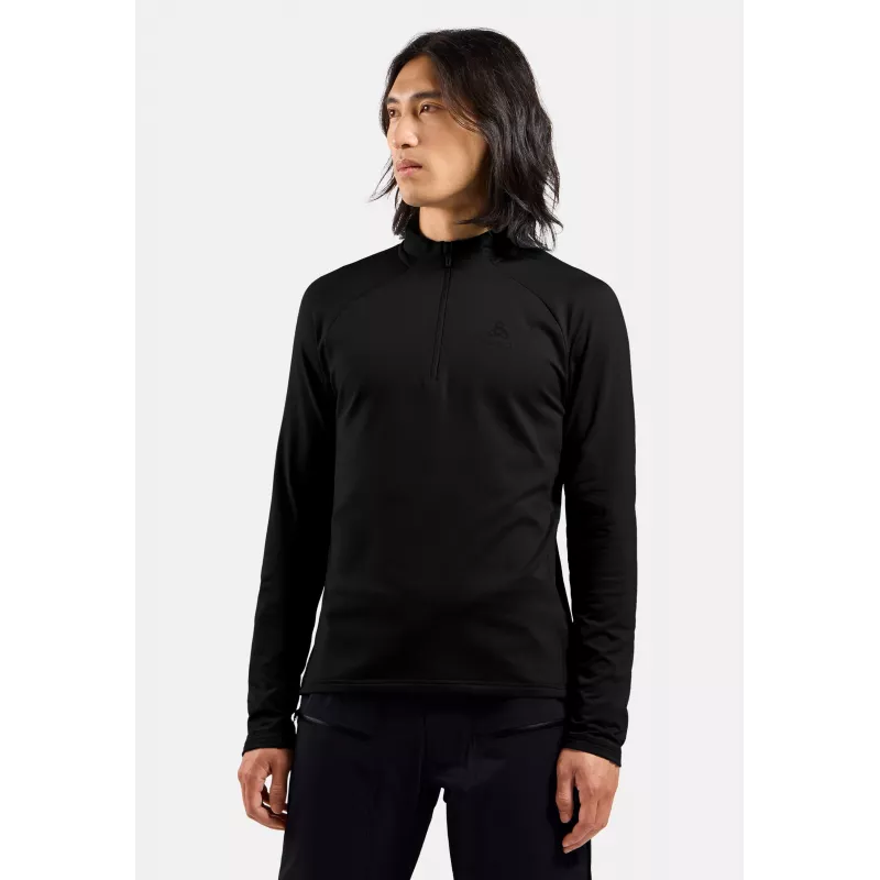 Odlo Essential Light Mid Layer 1/2 Zip - Black - XL