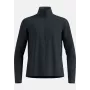 Odlo Grid Fleece Mid Layer Full Zip Jacket - Black Melange, Size L