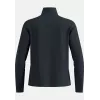 Odlo Grid Fleece Mid Layer Full Zip Jacket - Black Melange, Size L