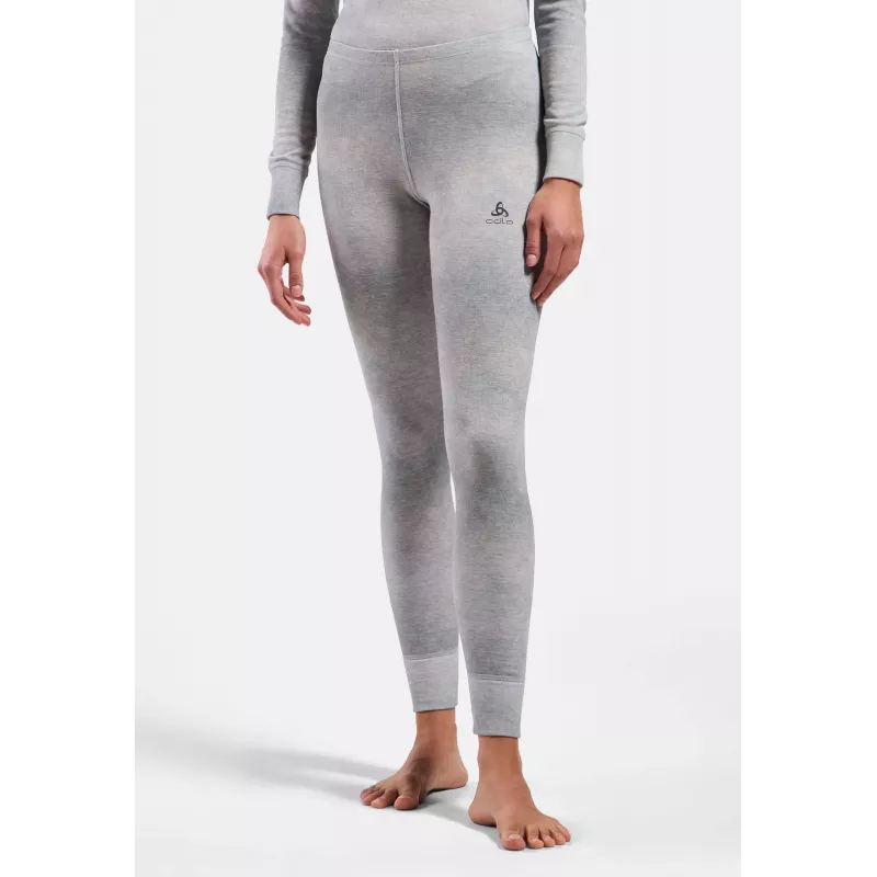 Odlo Active Warm X Pow BL Bottom Long Base Layer Bottoms - Silver Grey, Size S
