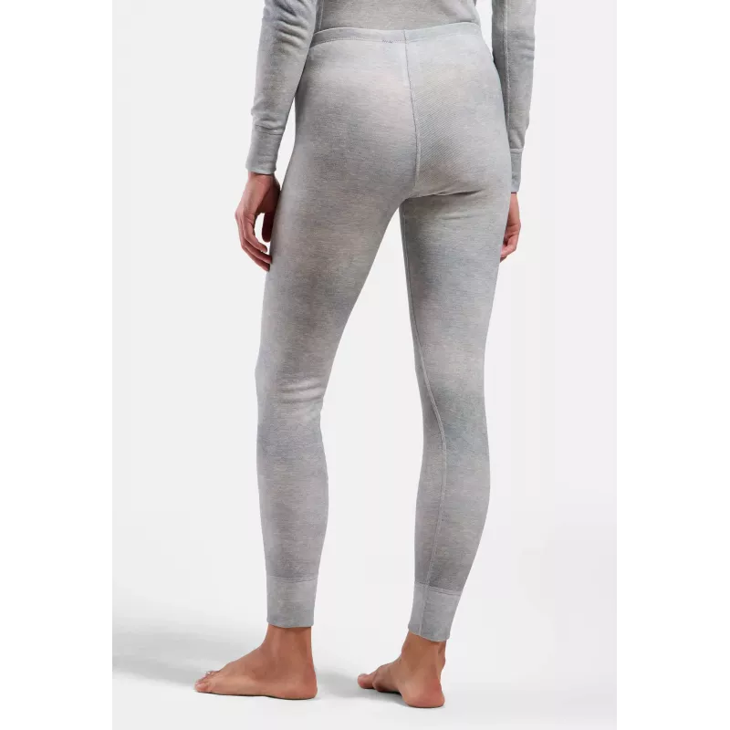 Odlo Active Warm X Pow BL Bottom Long Base Layer Bottoms - Silver Grey, Size S