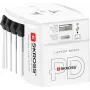 SKROSS MUV USB AC30PD Pasaulinis kelioninis adapteris su USB įkrovikliu, baltas