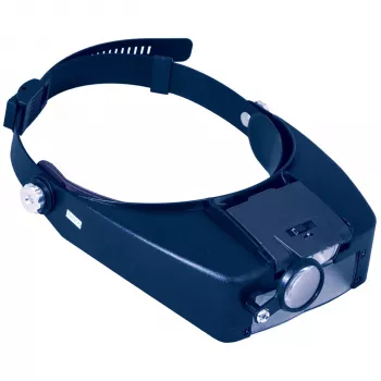 Discovery Crafts DHD 20 Galvos Didinamasis Stiklas su 6 Keičiamais Lęšiais, LED Apšvietimu, Juoda/Pilka