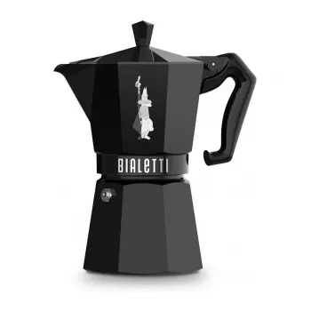 Bialetti MOKA EXCLUSIVE 6-Cup Stovetop Espresso Maker, Black (9066)