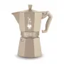 Bialetti MOKA EXCLUSIVE 6TZ Induction Moka Pot, Sand, 6 Cups