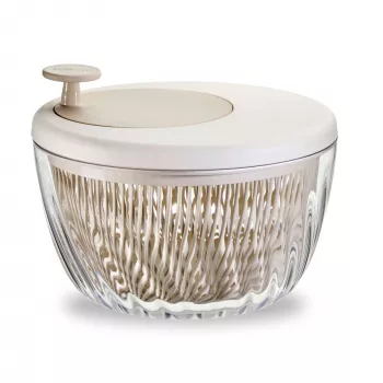 Guzzini Spin&Store Salad Spinner, Dark Clay, 4.5L
