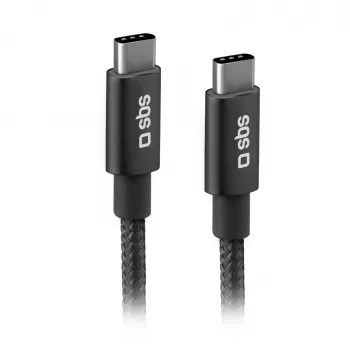 SBS TECABLETCC20BK USB-C į USB-C laidas 25W Power Delivery 1,5m - Pilka