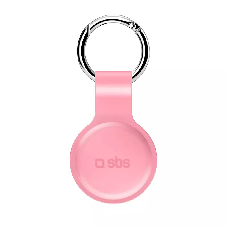 Silikoninis dėklas SBS, skirtas Apple AirTag, rožinis