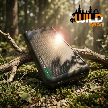 SBS Solar Power Bank USB/USB-C 10000 mAh Juoda