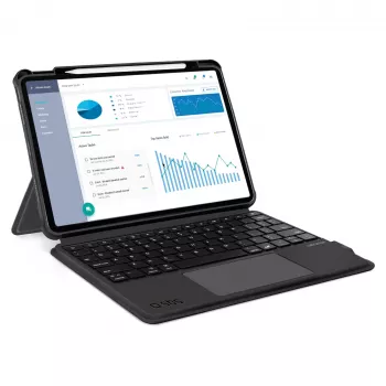SBS belaidė klaviatūra su dangteliu, skirta iPad Air 10.9 inch (2020/2022), iPad Air 11 inch (2024), iPad Pro 11 inch (2018/2022) - Juoda