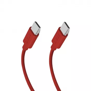 SBS TECABLETISSUETCCR USB-C į USB-C laidas 1.5 m 60W Pintas Raudonas