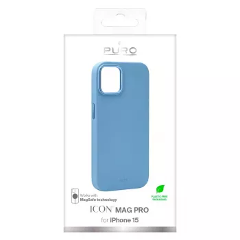 Puro ICON Mag Pro Dėklas Apple iPhone 15 6,1 inch Mėlynas PUIPC1561ICONMPLBL