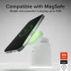 SBS 2-in-1 belaidė magnetinė įkrovimo stotelė - balta