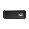SBS HD 30W 10000mAh USB-C Power Bank with LCD Display - Black