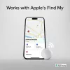 SBS Track My Circle Tracker Compatible with Apple Find My - 4 Pack - White