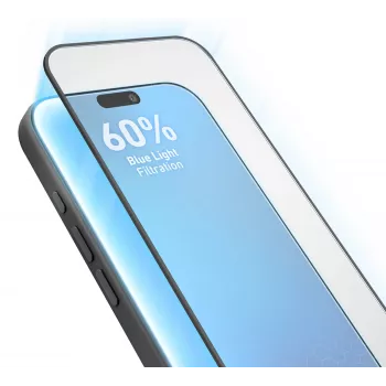 SBS Eyesafe Grūdinto Stiklo Ekrano Apsauga, skirta iPhone 17 Pro su Montavimo Rėmeliu