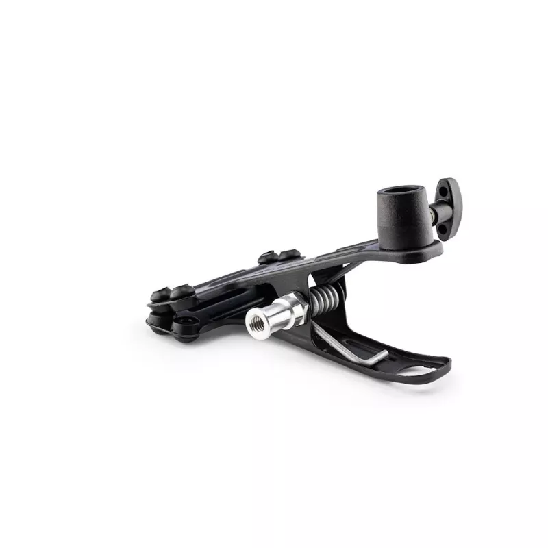Manfrotto Spring Clamp – juodas, 55 mm žiotys, 1/4 inch-20 ir 3/8 inch-16 sriegiai