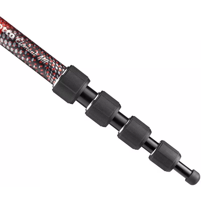 Manfrotto Element MII Aliuminis monopodas, raudonas (MMELMIIA5RD)