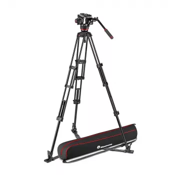Manfrotto MVK504XTWINGA Twin Aluminium Tripod with 504X Fluid Video Head Kit