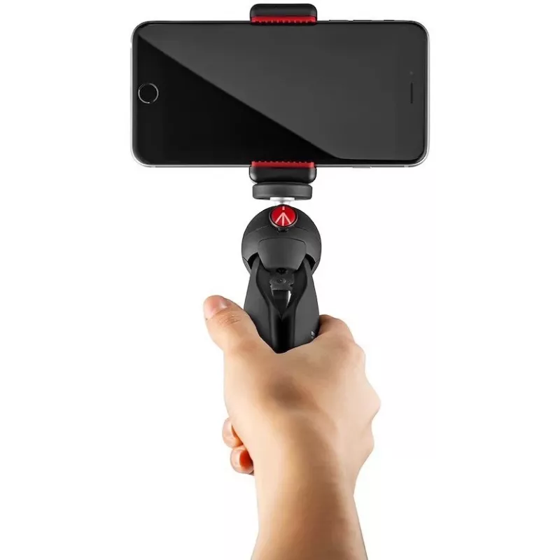 Manfrotto PIXI Smart Mini Tripod su telefono spaustuku – juodas