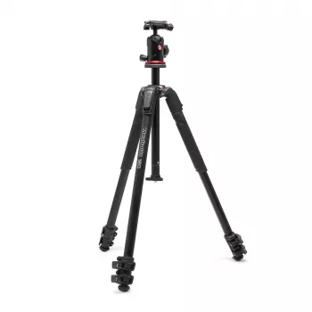 Manfrotto 190X Aliumininis trikojis su 496RC2 rutuline galvute (juodas)