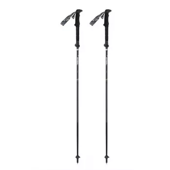Gabel Hybrid Carbon XTS trekking lazdos (pora) - juoda/raudona/pilka