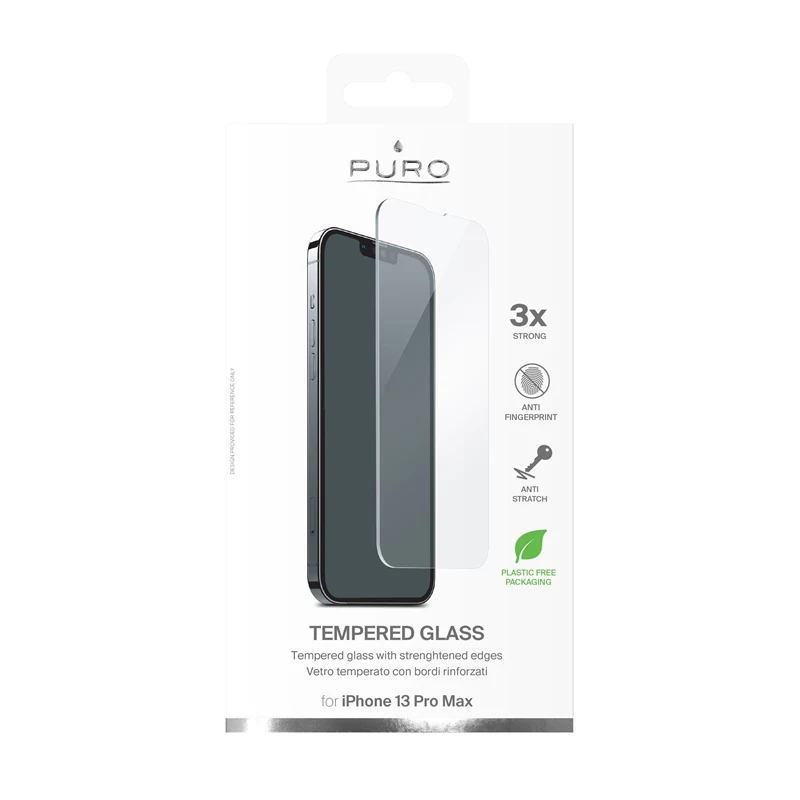 PURO grūdinto stiklo ekrano apsauga, skirta iPhone 14 Plus / iPhone 13 Pro Max