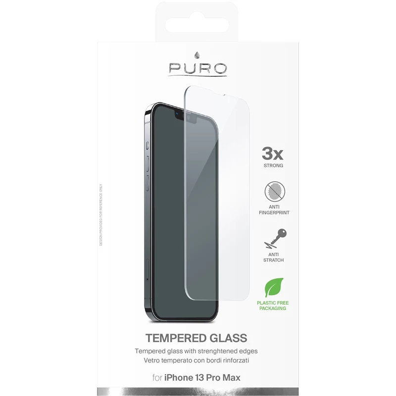 PURO grūdinto stiklo ekrano apsauga, skirta iPhone 14 Plus / iPhone 13 Pro Max