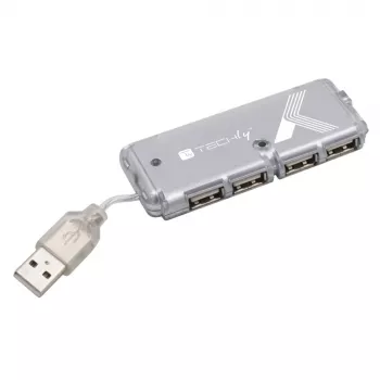 TECHLY USB 2.0 4-Port Hub - Black