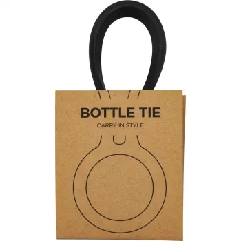 24Bottles Bottle Tie, Tuxedo Black – silikoninis nešimo dirželis, skirtas Clima ir Urban buteliams