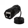 TECHLY IWP-MD C6A-IPGLT RJ45 Moteriška į RJ45 Moteriška IP68 Cat6A SFTP Jungtis, Juoda
