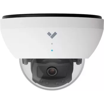 Verkada Dome Series CD42-F tinklo stebėjimo kamera – vidaus kupolo tipo, 5 MP, 2688x1944, fiksuotas fokusas, garsas, LAN 10/100