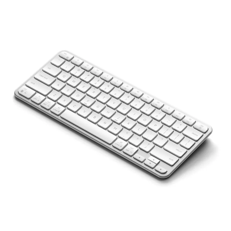 Satechi Slim EX1 Bluetooth Keyboard for Three Devices with Mac/Windows Mode Switch (Silver)