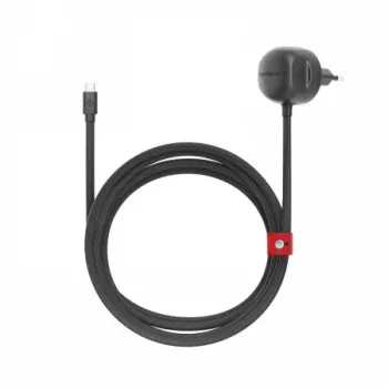 Twelve South PowerCord EU 30W USB-C sieninis įkroviklis su 3m pintu kabeliu (Slate)