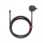 Twelve South PowerCord EU 30W USB-C sieninis įkroviklis su 3m pintu kabeliu (Slate)